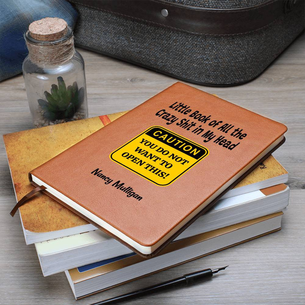 Custom Caution Daily Anxiety Journal