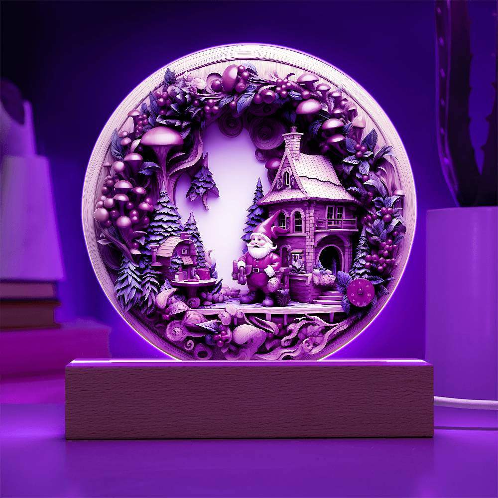 Christmas Gnome Plaque and Ornament