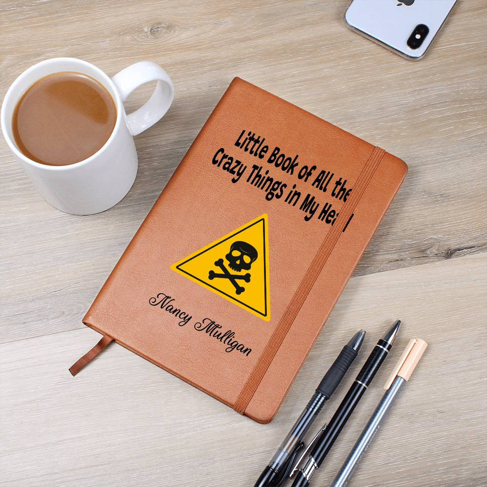 Caution Skull Mood Tracker Journal