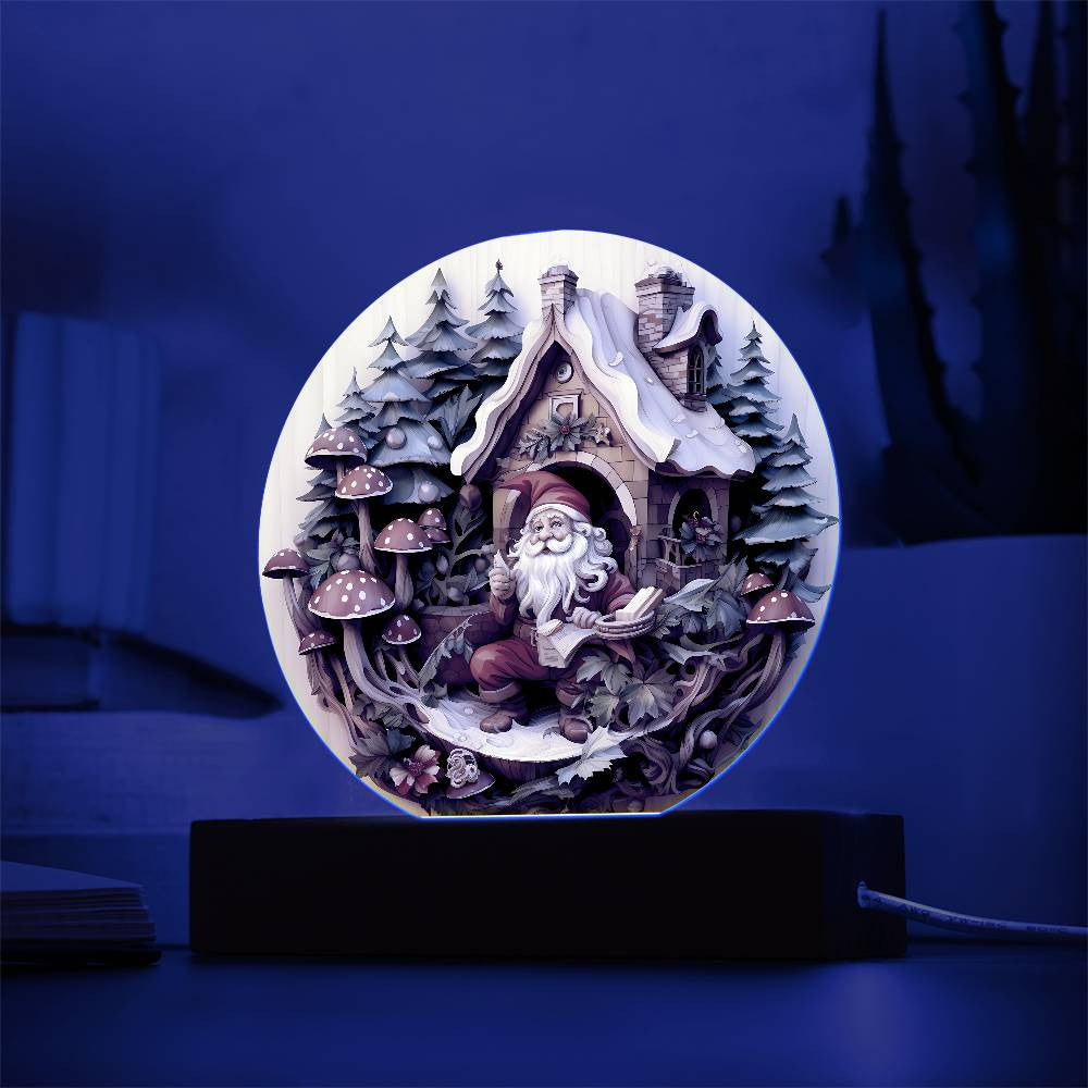 3D Christmas Gnome Plaque and Ornament