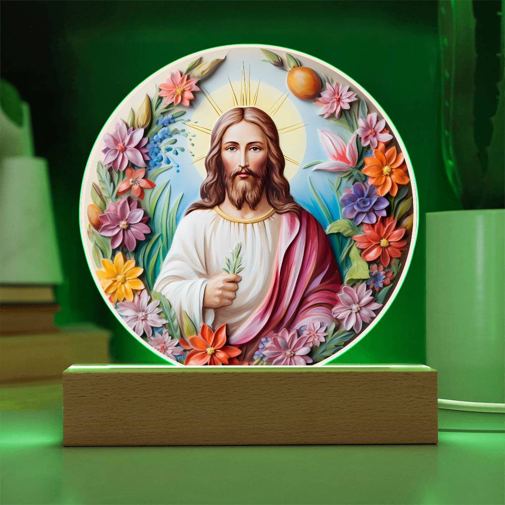 3D Look Jesus Easter Plaque