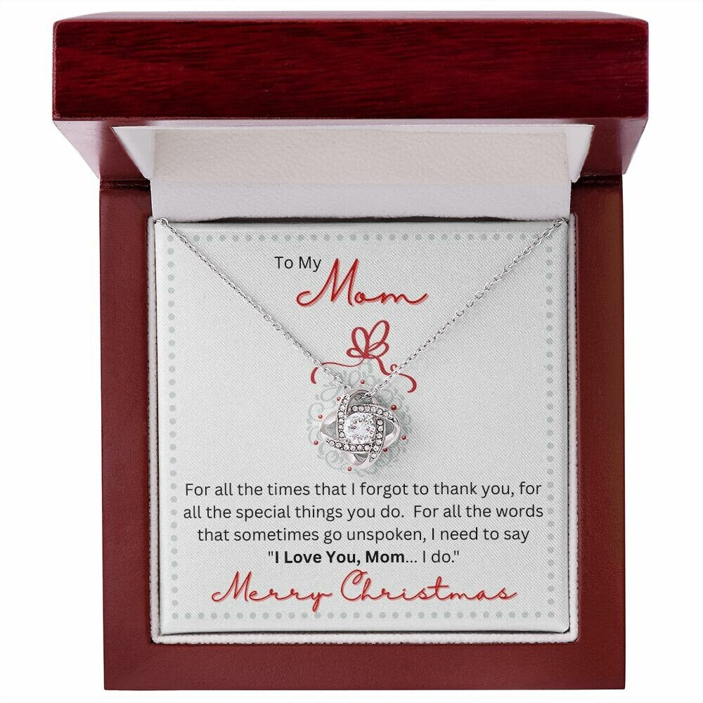 To My Mom | For All the Times | Love Knot Necklace