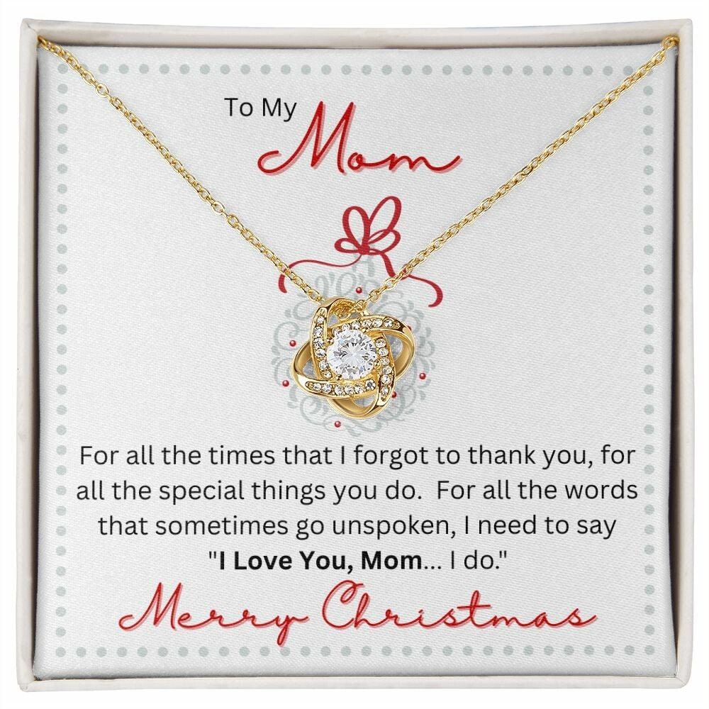 To My Mom | For All the Times | Love Knot Necklace