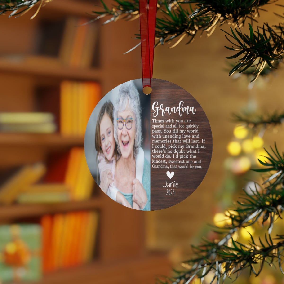 Personalized Grandma Ornament