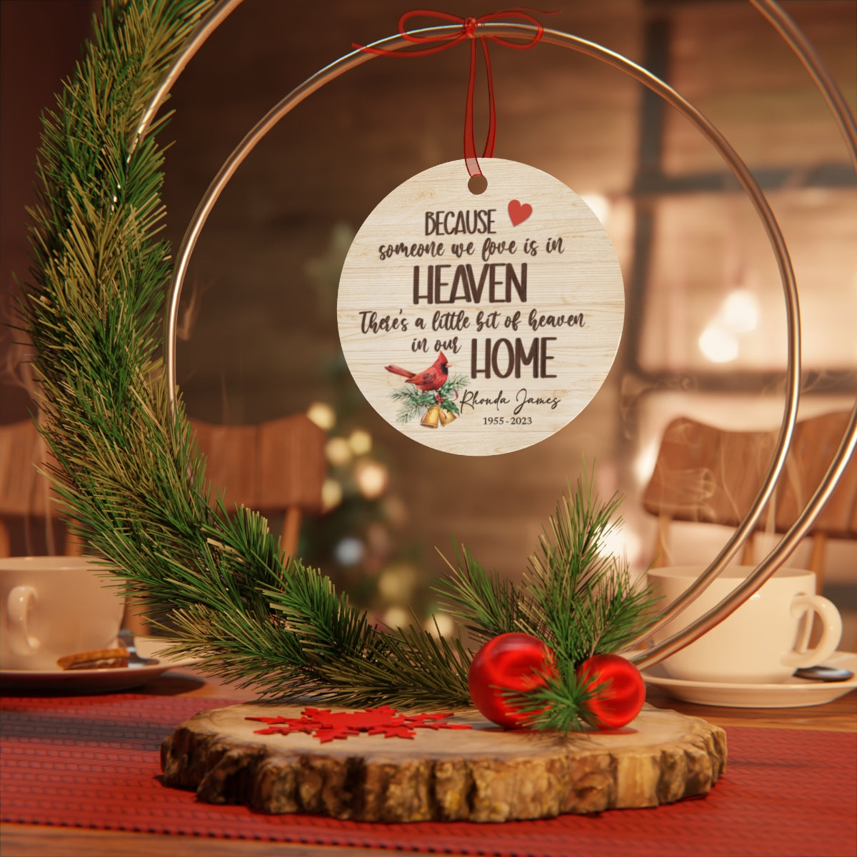 Cardinal In Remembrance Ornament