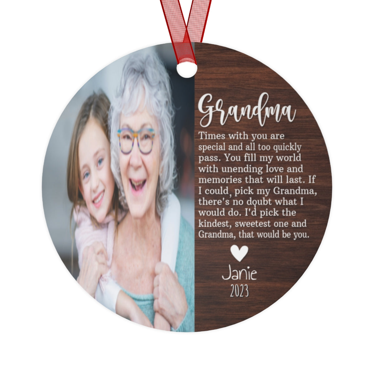 Personalized Grandma Ornament
