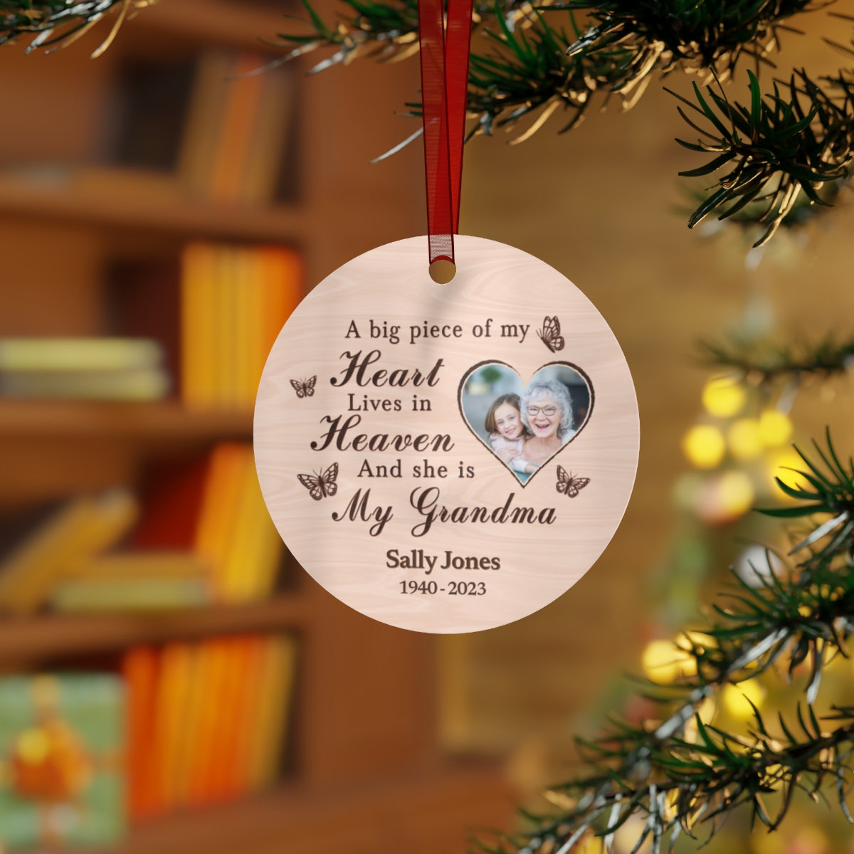 Personalized Grandma In Remembrance Ornament