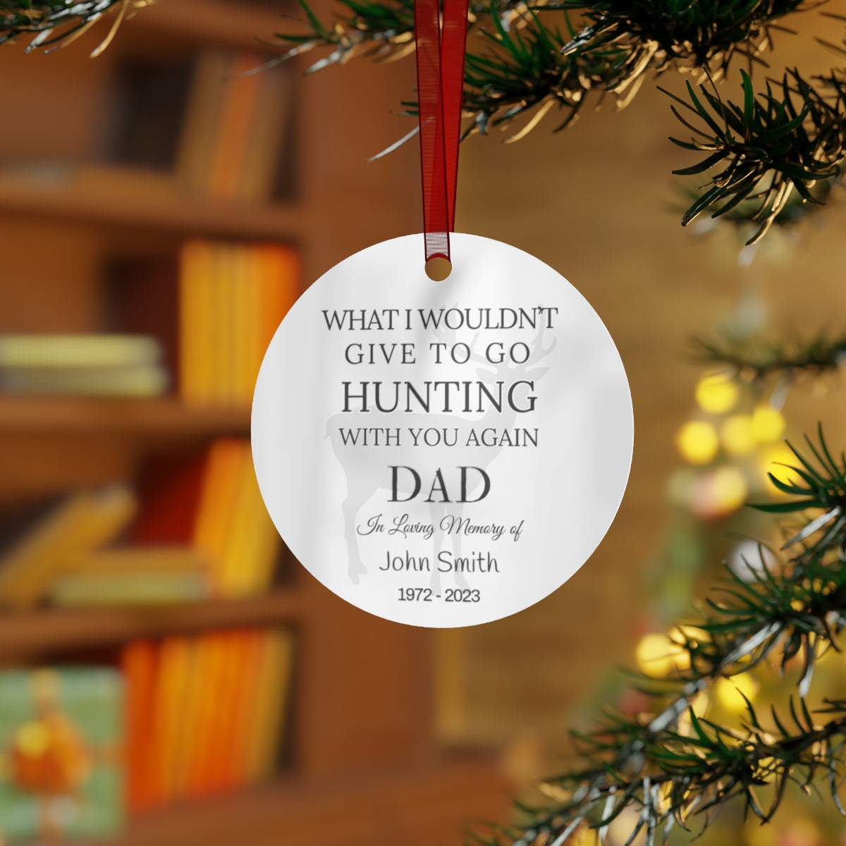 Hunting With You Again Remembrance Ornament