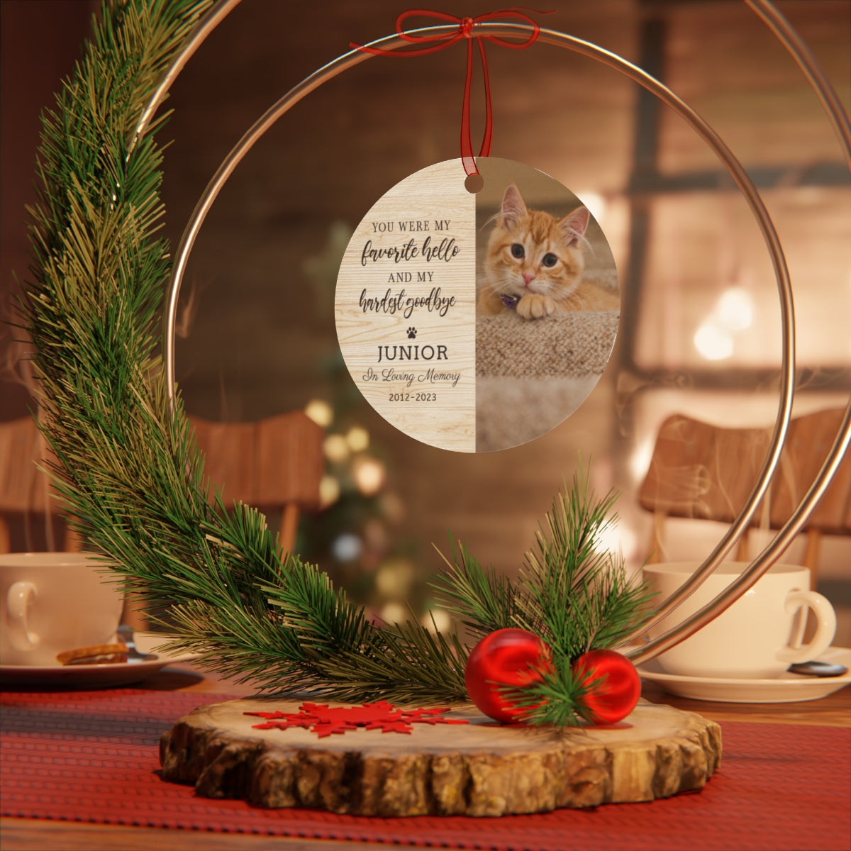 Pet Memorial Christmas Ornament