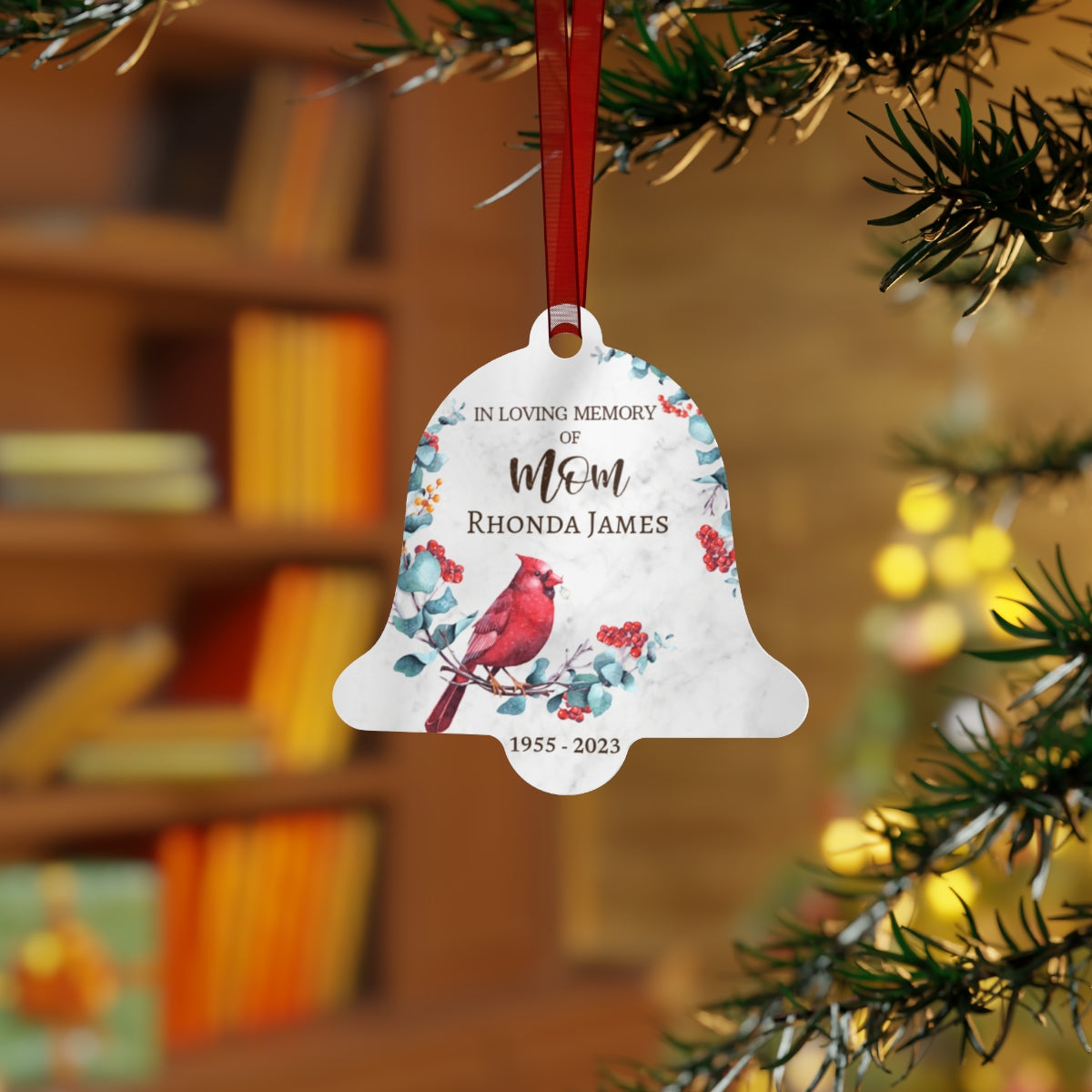 Mom Cardinal In Remembrance Ornament