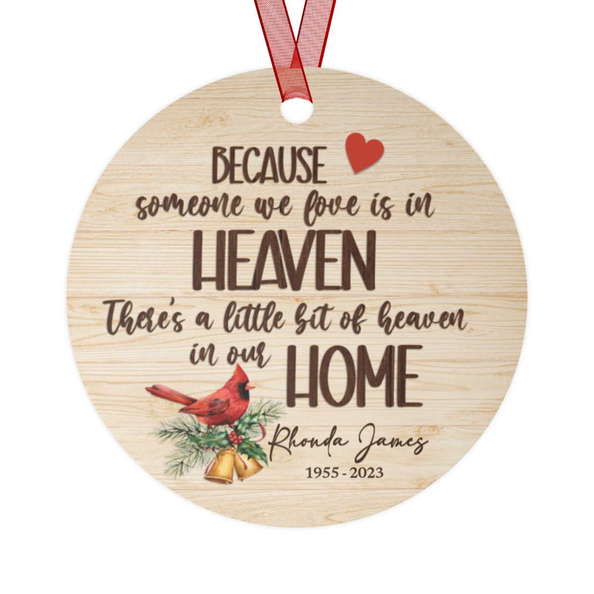 Cardinal In Remembrance Ornament