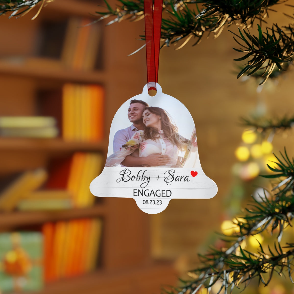 Engagement Picture Ornaments