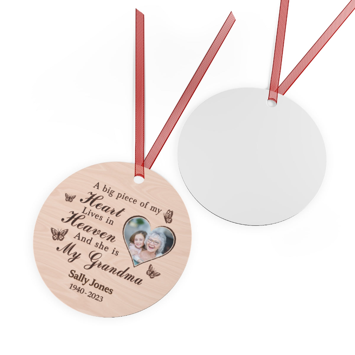 Personalized Grandma In Remembrance Ornament