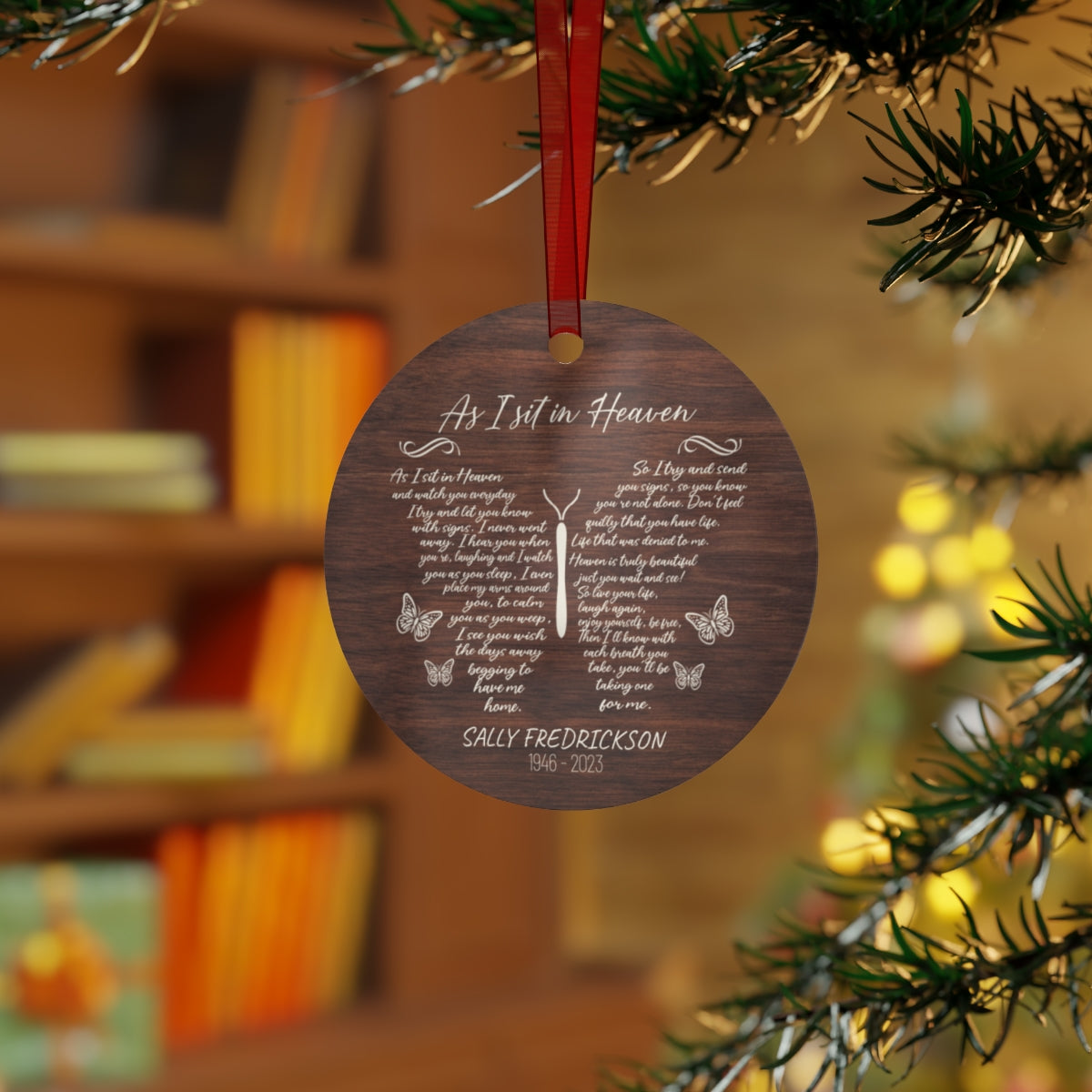 As I Sit in Heaven Ornament