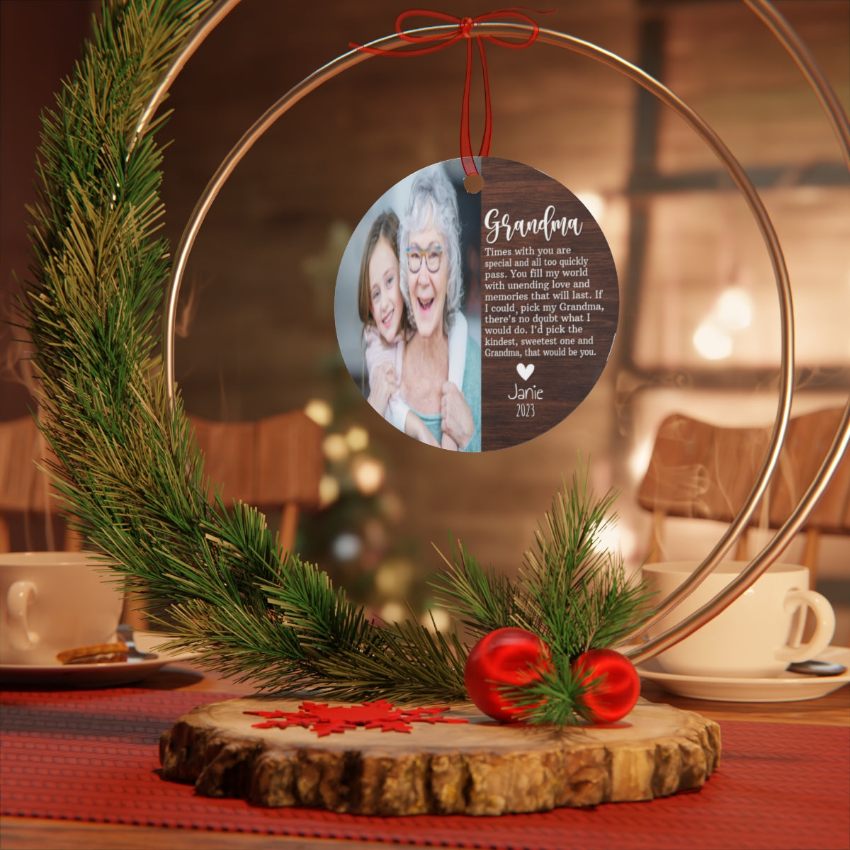Personalized Grandma Ornament