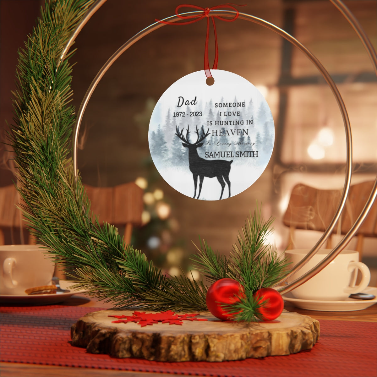 Dad Remembrance Ornament Gift
