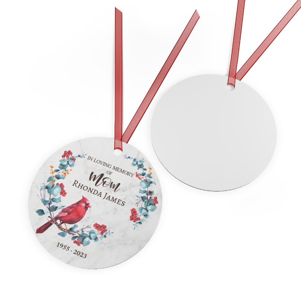 Mom Cardinal In Remembrance Ornament