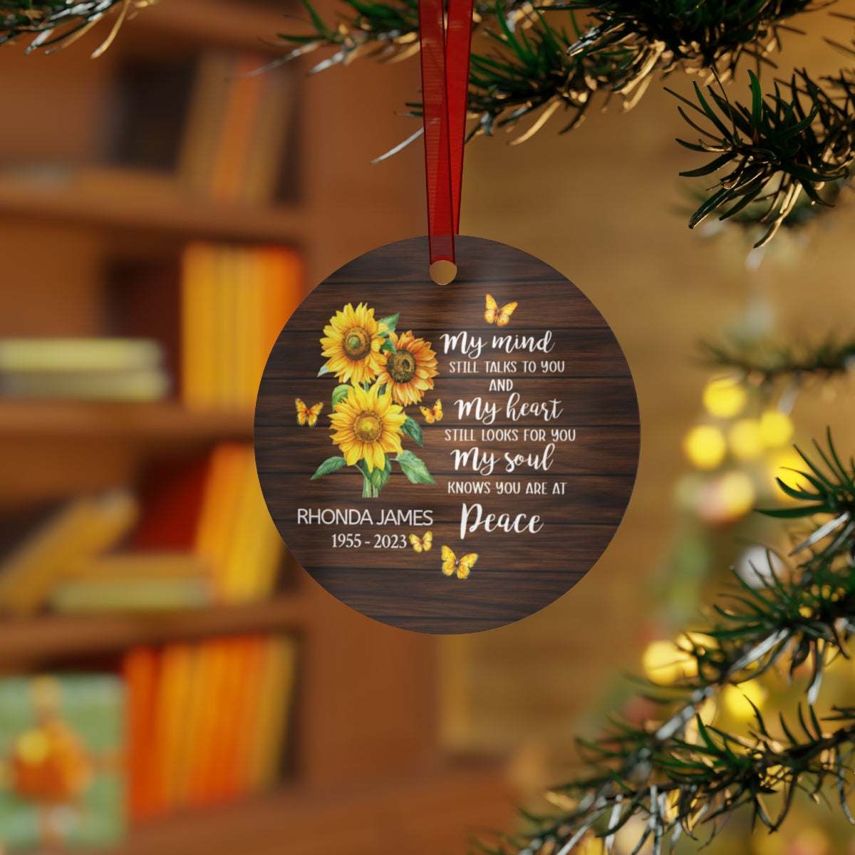 Sunflower In Remembrance Ornament