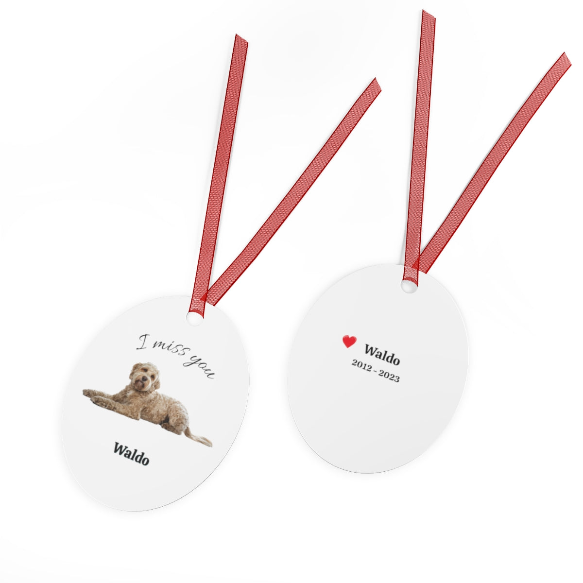 Personalized Pet Ornament with Photo