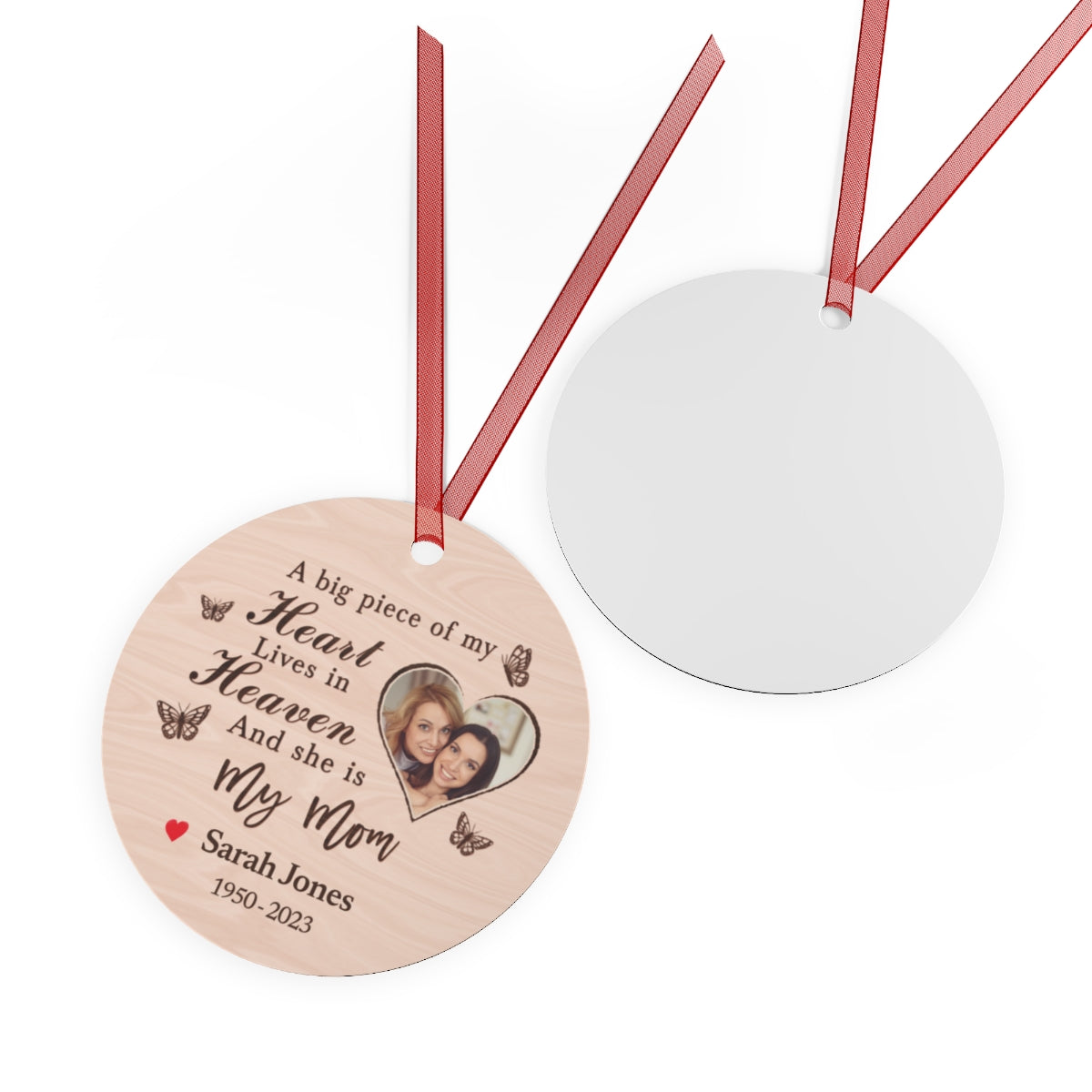 Personalized Mom In Remembrance Ornament