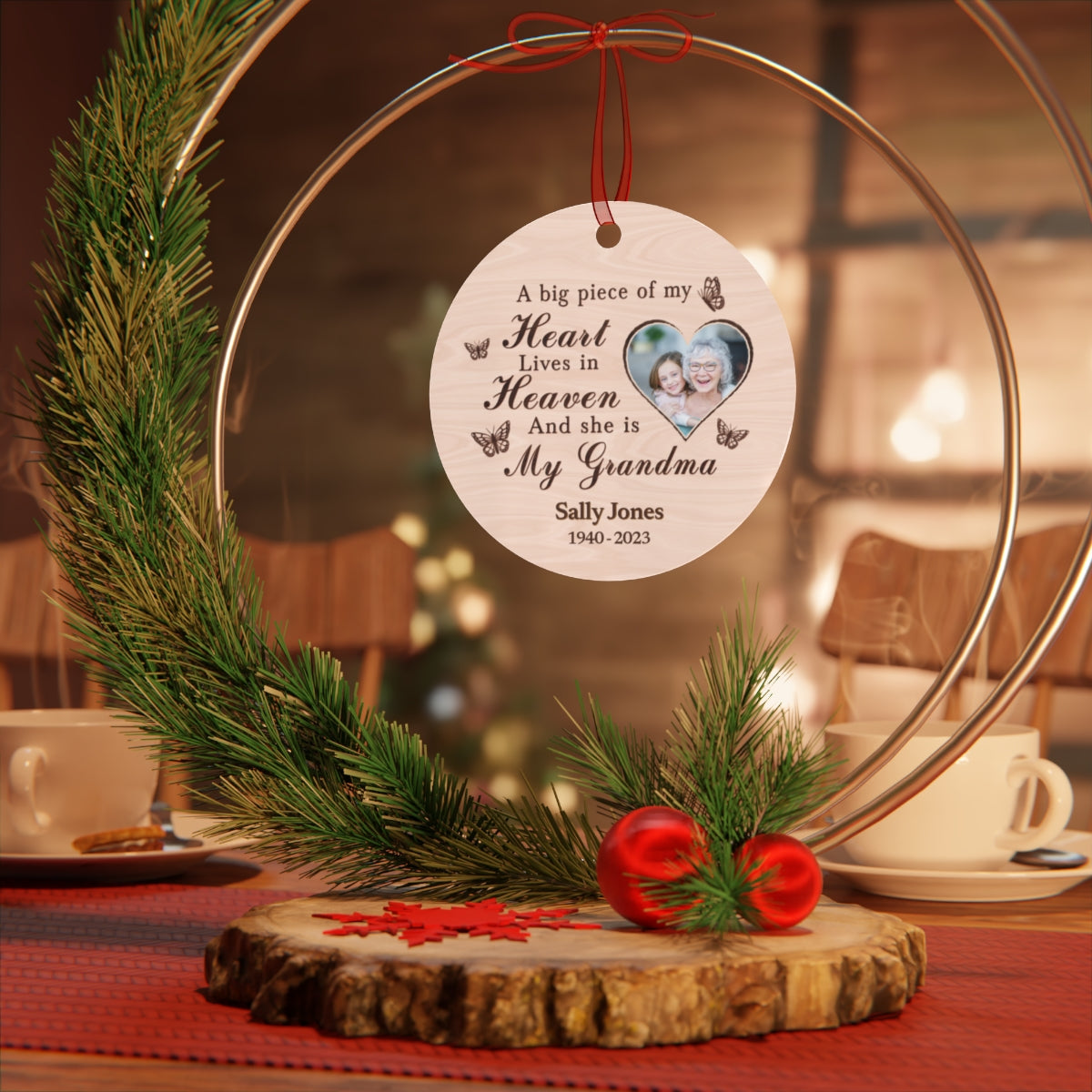 Personalized Grandma In Remembrance Ornament