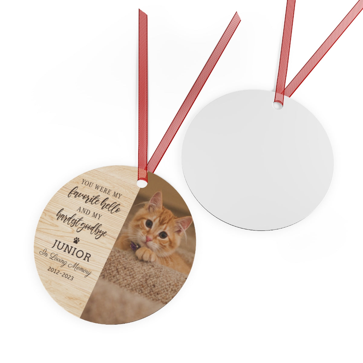 Pet Memorial Christmas Ornament