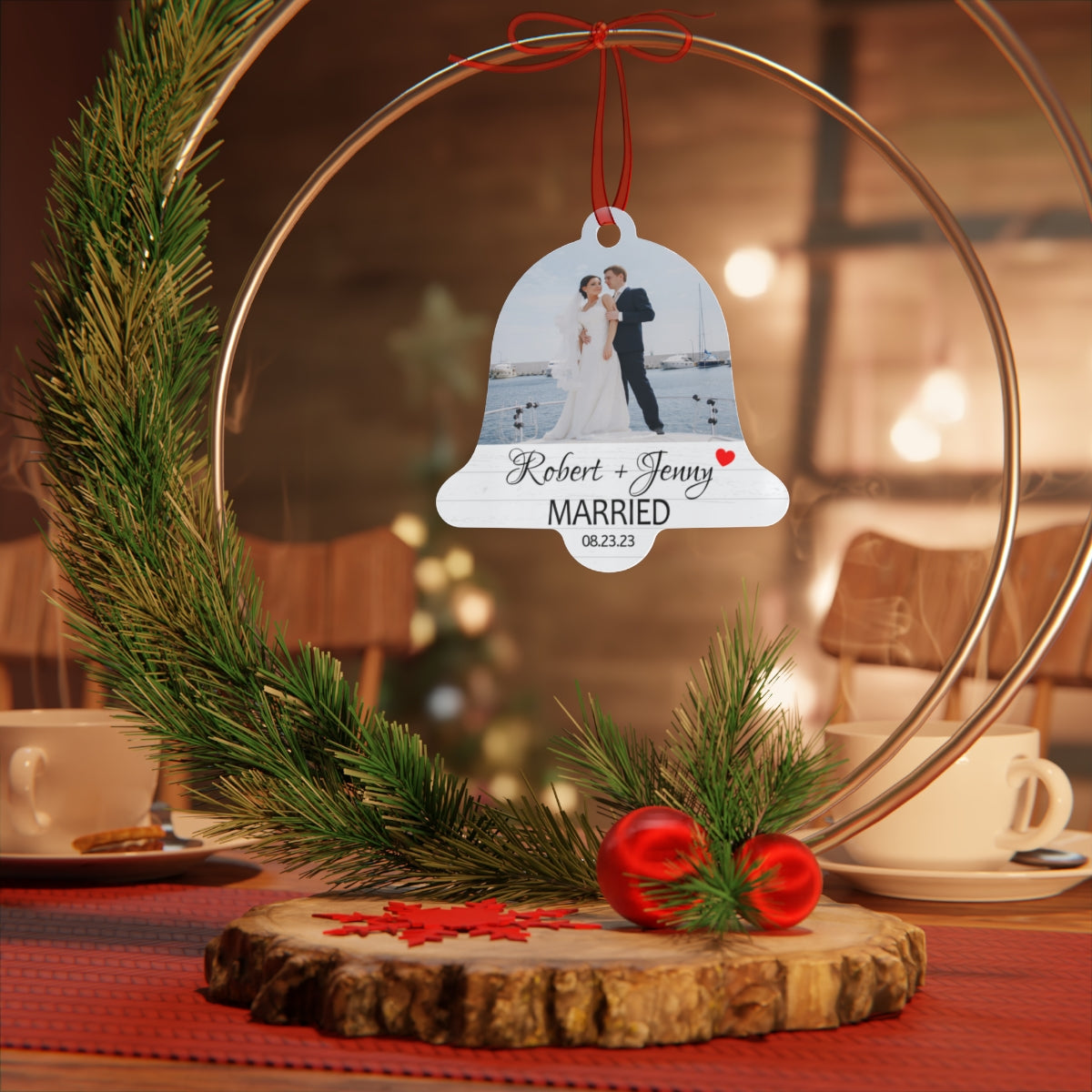 Mr and Mrs Christmas Ornament