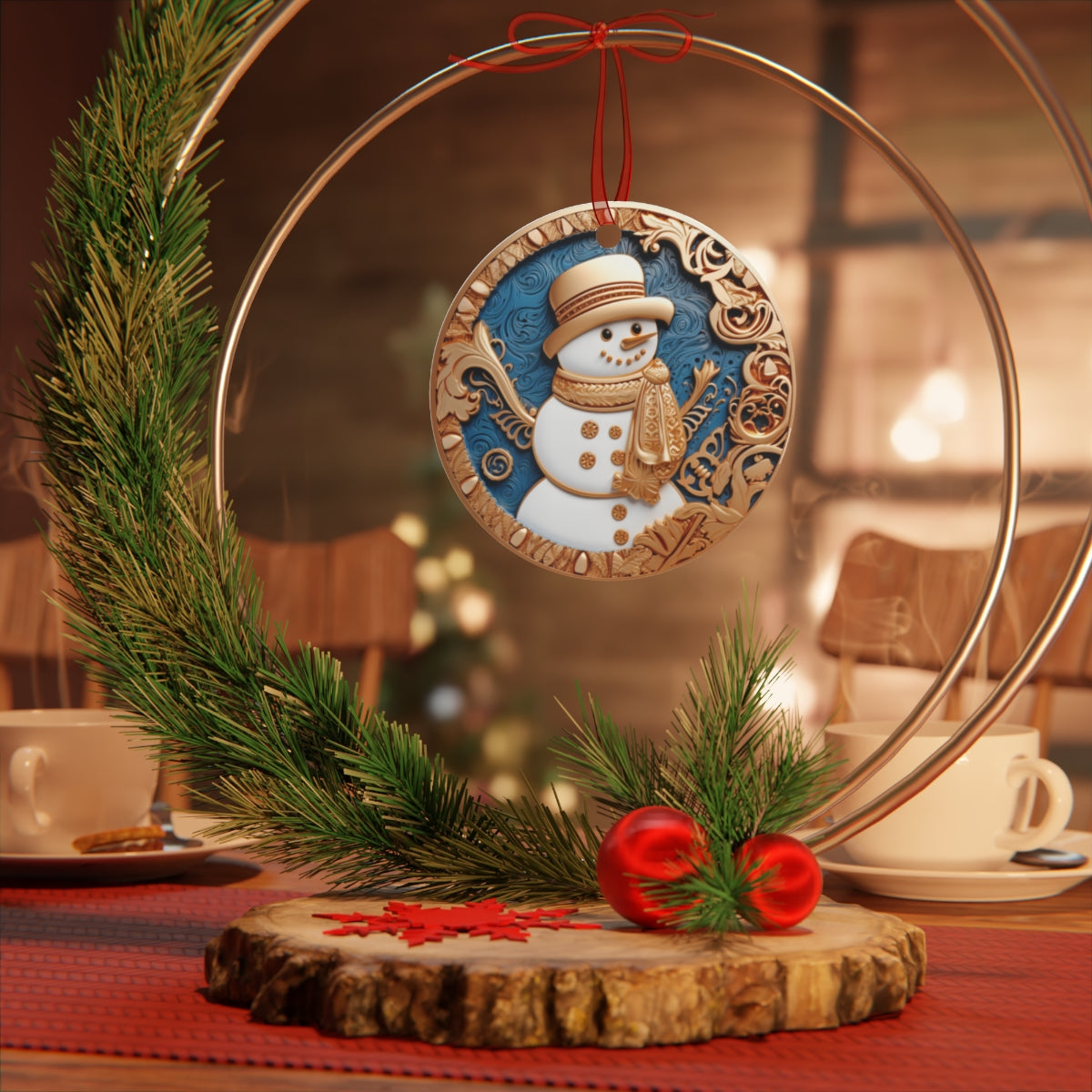 3D Snowman Ornament and LED Night Light