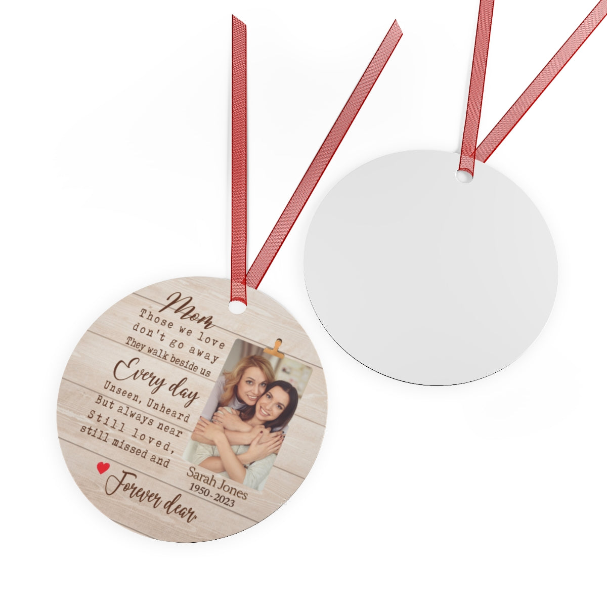 Personalized Mom In Remembrance Ornament