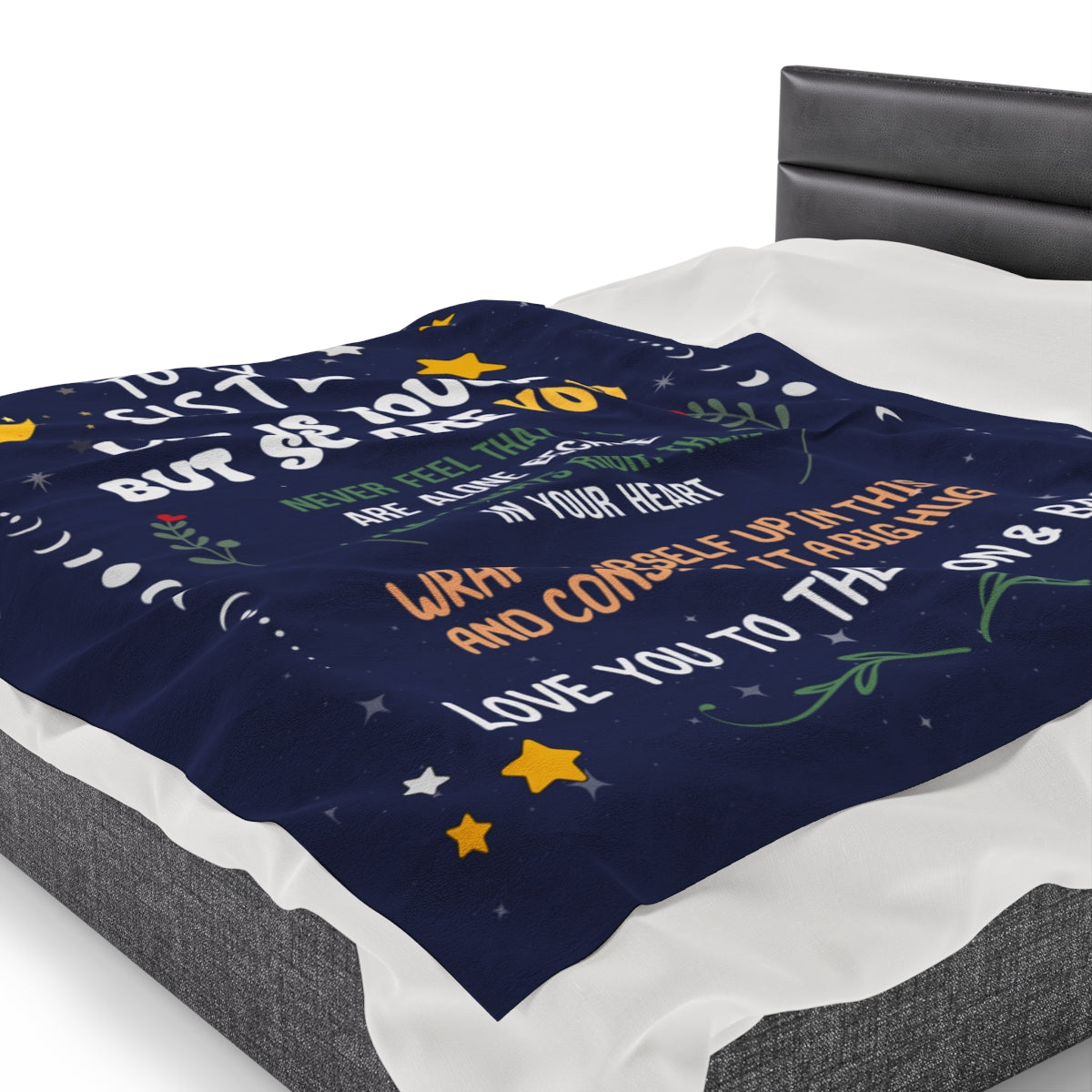 Love You to The Moon and Back Sister Blanket
