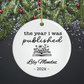 Personalized Author Ornament, The Year I Was Published, Custom Published Author Gift, New Writer Christmas Ornament Keepsake, Bestselling