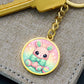 Crochet Bunny Necklace or Keychain, Cute Easter Bunny Jewelry, Kawaii Rabbit Pendant for Teen Girl, Easter Basket Stuffer Gift