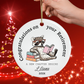 Happy Retirement Ornament – Personalized Retirement Gift – A New Chapter Begins Keepsake, Coworker Gift, Boss Gift, Employee Gift, Christmas