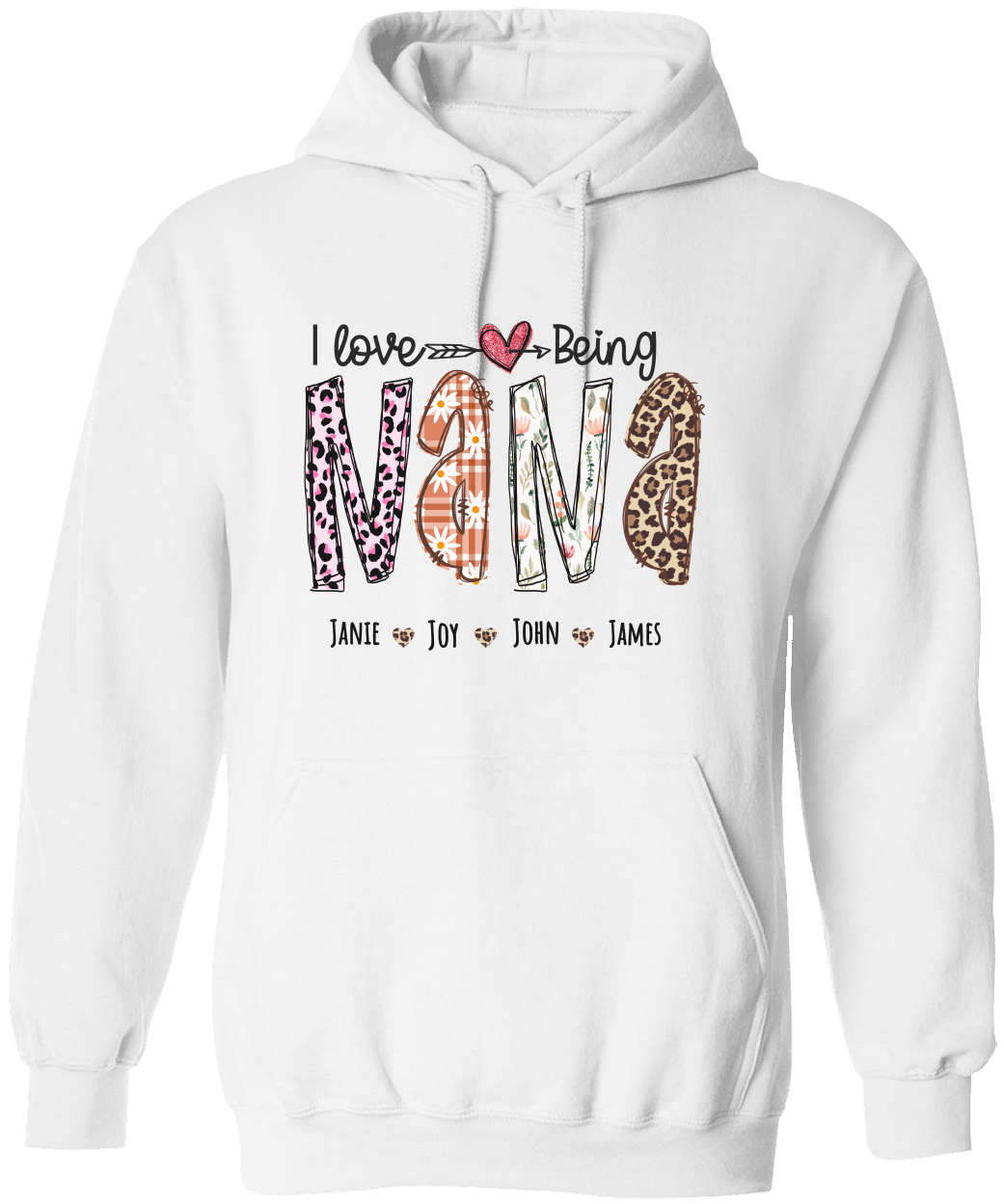 Personalized Love Being Nana Hoodie