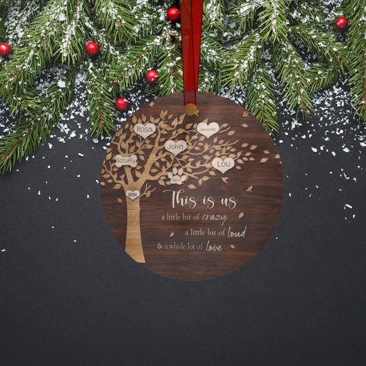 Personalized Family Keepsake Ornament