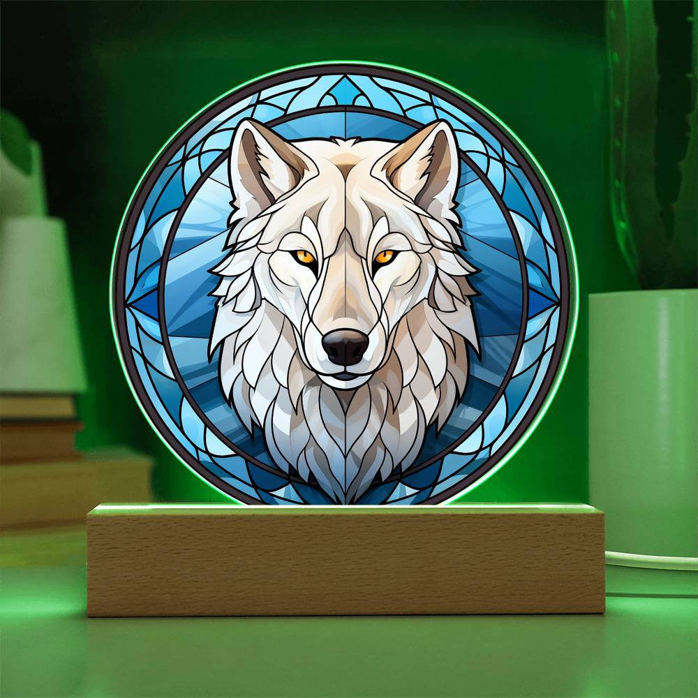 Winter Wolf LED Light Plaque and Ornament