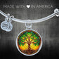 Stained Glass Tree of Life Necklace and Bracelet