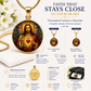 Sacred Heart of Jesus Necklace or Keychain, Catholic Necklace, Christian Jewelry, Religious Keepsake Gift