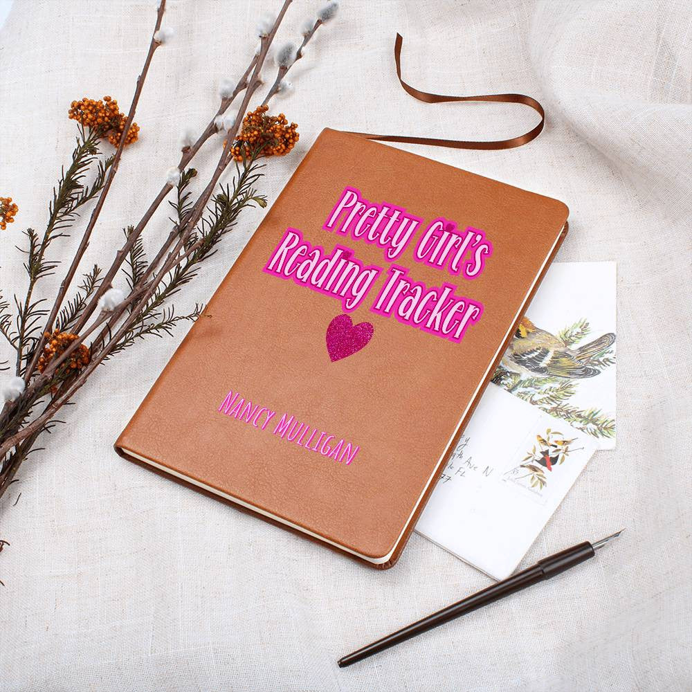 Personalized Pretty Girls Heart Reading Tracker Journal