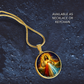 Divine Mercy Jesus Necklace or Keychain, Catholic Jesus I Trust in You Jewelry, Christian Faith Pendant Gift