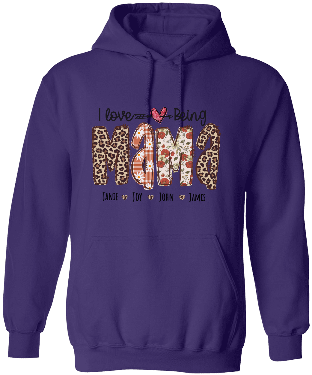 Personalized Love Mama Hoodie