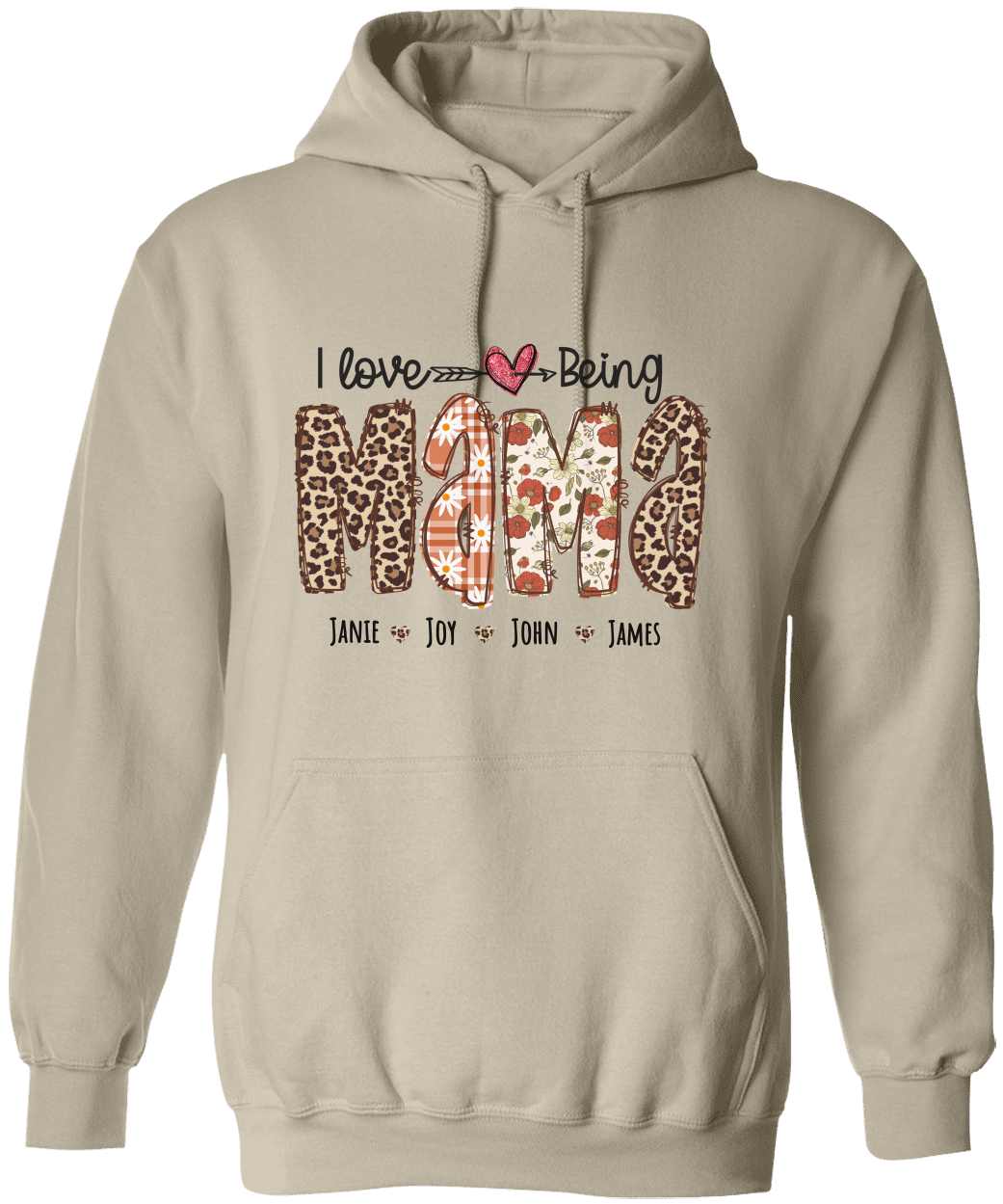 Personalized Love Mama Hoodie