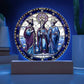 Three Kings Acrylic Circle Ornament and Plaque