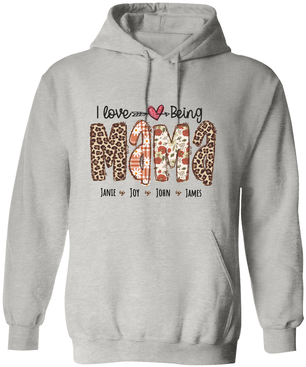 Personalized Love Mama Hoodie