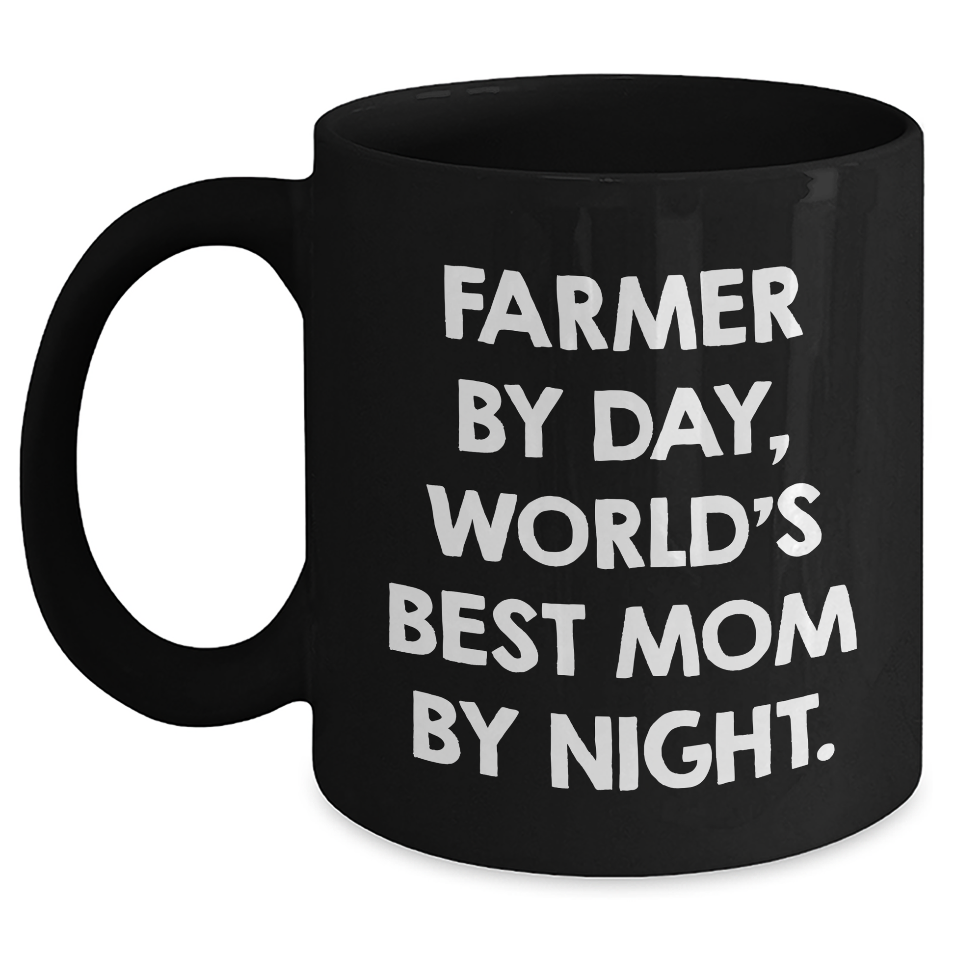 Funny Farmer Gifts from Mom to Dad's Favorite Coffee Mug Black, Father's Day Unique Gifts for Men - Main