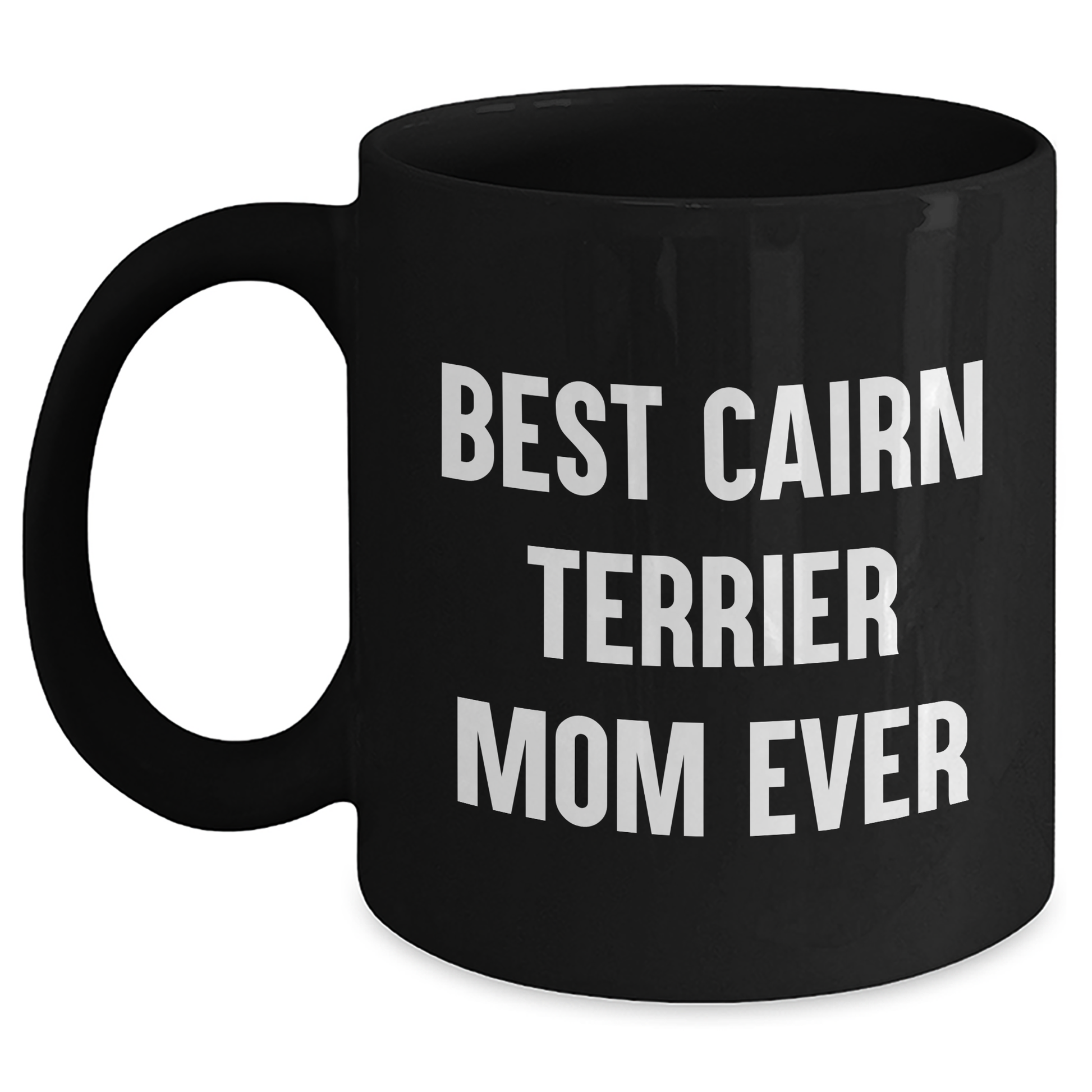 Cairn Terrier Dog Mom Funny Gifts for Dad from Family - Black Coffee Mug - Main