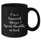 Funny Financial Advisor Gifts from Friends to Coworkers - I'm A Financial Advisor. I Speak Fluently In genius. - Black Coffee Mug for Graduation Unique Gifts - Additional