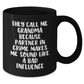 Funny Grandma Gifts, They Call Me Grandma Because Partner In Crime Makes Me Sound Like A Bad Influence, Black Coffee Mug for Grandma, Graduation Unique Gifts from Family and Friends - Additional