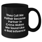 Funny Dad Gifts from Men to Father on Father's Day Unique Black Coffee Mugs, 'They Call Me Father Because Partner In Crime Makes Me Sound Like A Bad Influence' - Additional