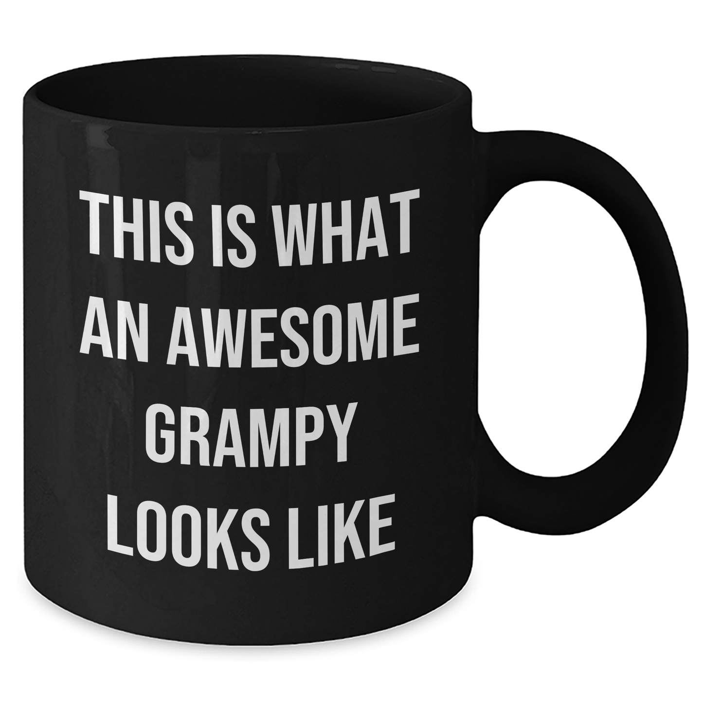 Funny Grampy Gifts for Him, Black Coffee Mug with 'This Is What An Awesome Grampy Looks Like' Quote, Graduation Unique Gifts from Men to Grampy - Additional